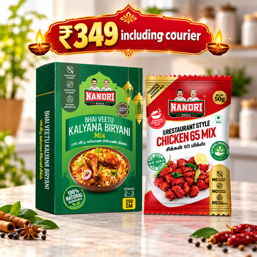 Bhai veetu biriyani mix + chicken 65 combo