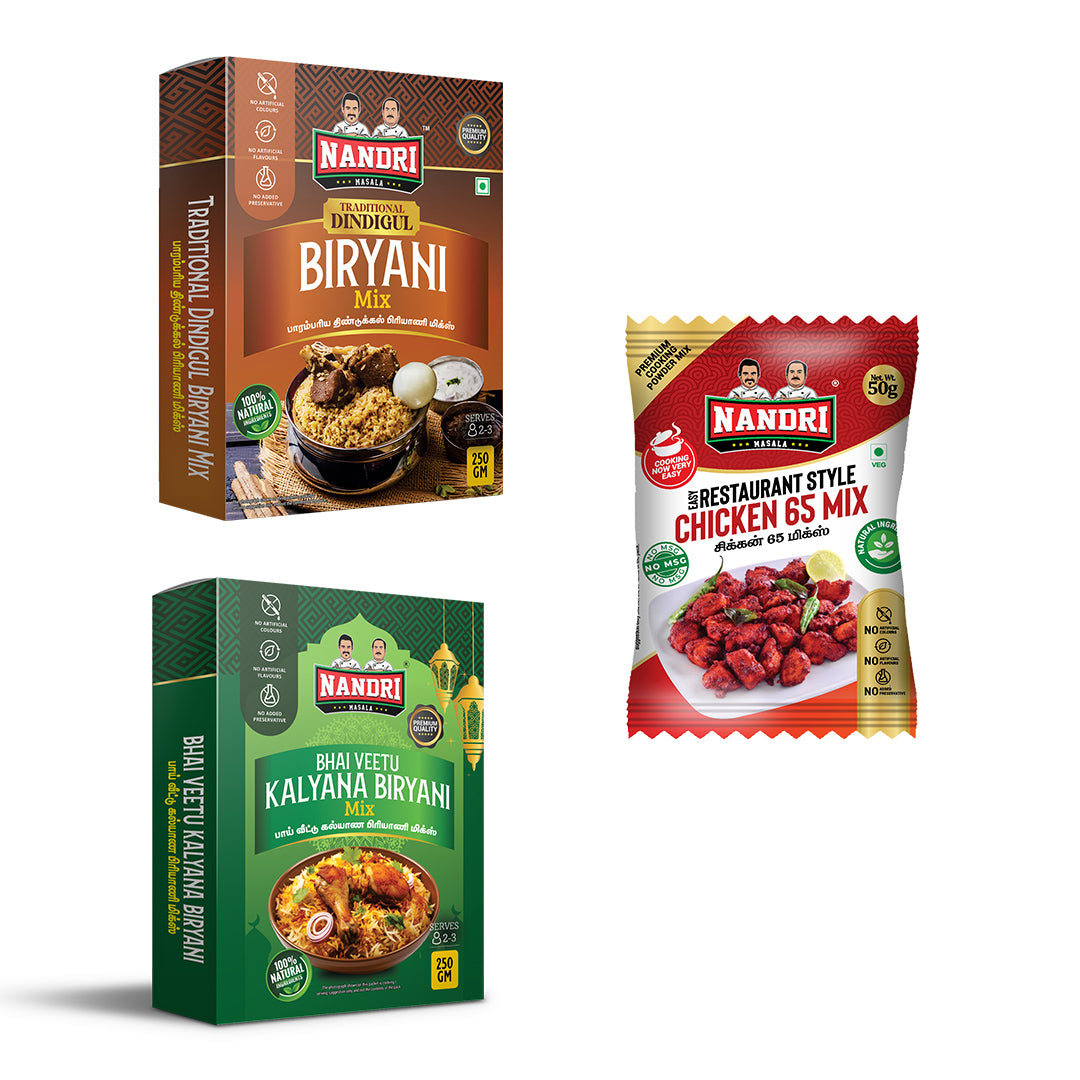 Biriyani paste + Easy chicken 65 combo