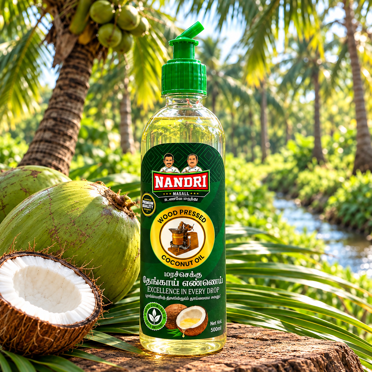 Wood Pressed Coconut Oil 500 ML