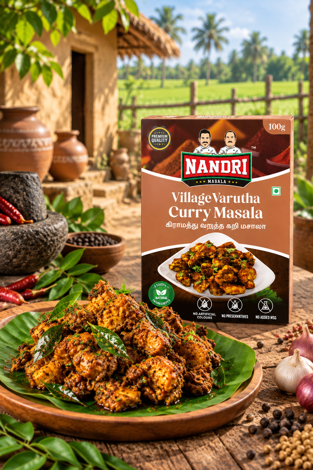 VILLAGE VARUTHA CURRY MIX – 100g
