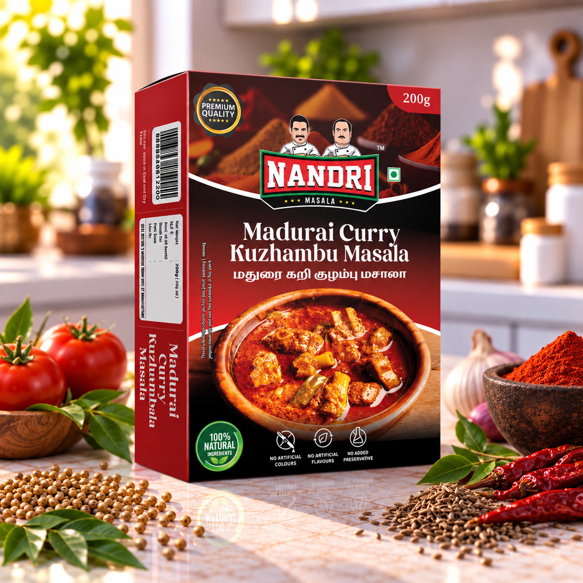 Madurai Curry Kuzhambu Masala 200gm